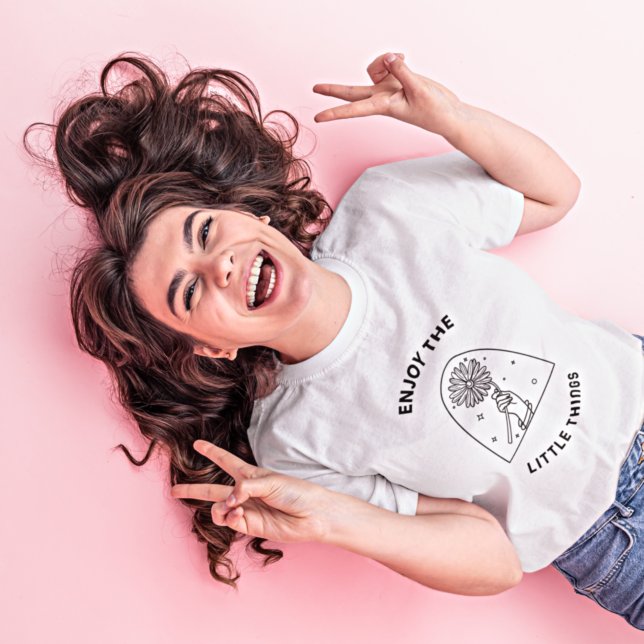 Camiseta Desfrute das pequenas coisas e faça uma citação mo (Criador carregado)