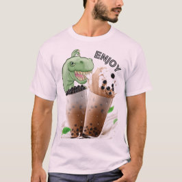 Camiseta desfrute do dinossauro do chá bubba