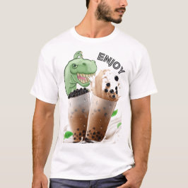 Camiseta desfrute do dinossauro do chá bubba