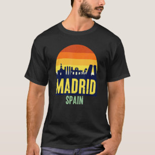 Camiseta Desfrute do Visto Legal da Espanha Madrid Skyline