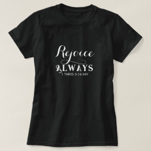 Camiseta Desfrute sempre Bíblia preto e branco
