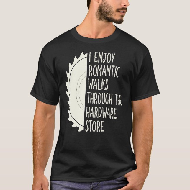Camiseta Desfruto De Longas Caminhadas Românticas Através D (Frente)