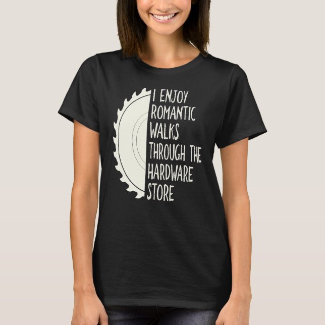 Camiseta Desfruto De Longas Caminhadas Românticas Através D (Frente)