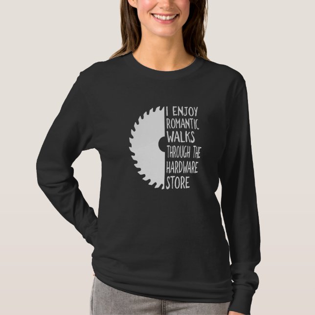 Camiseta Desfruto De Longas Caminhadas Românticas Através D (Frente)