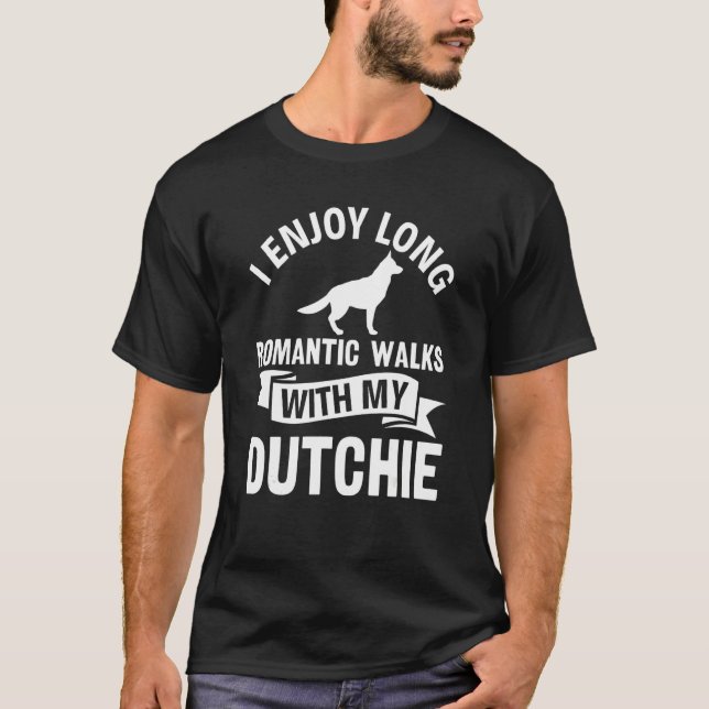 Camiseta Desfruto De Longas Caminhadas Românticas Com Os Me (Frente)