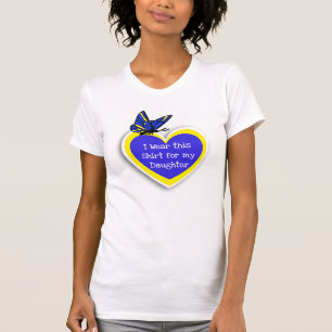 Camiseta Desgaste da CONSCIÊNCIA de SÍNDROME DE DOWN isto