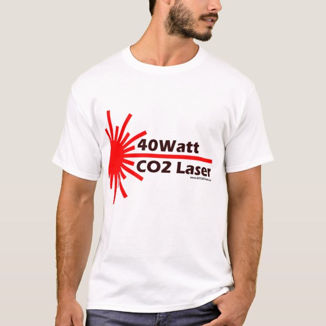 Camiseta desgaste do laser do CO2 40Watt! (Frente)
