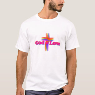 Camiseta Desgaste do logotipo de God=Love