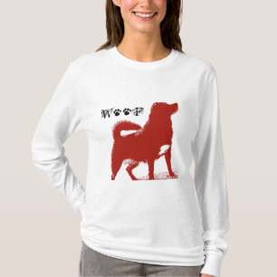 Camiseta Desgaste do Woof para uma menina sofisticada