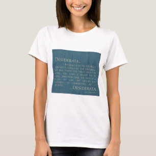 Camiseta Desiderata em canvas