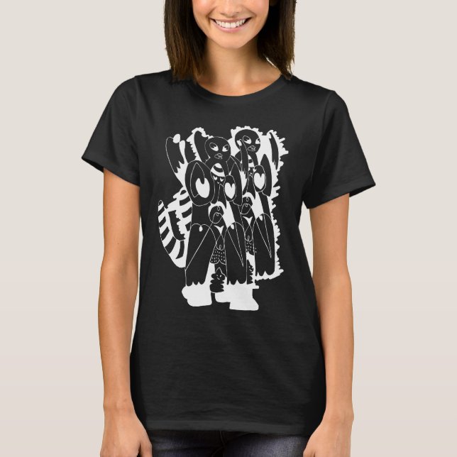 Camiseta design 004 (white on black) (Frente)