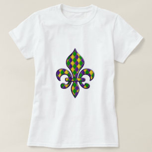 Camiseta Design 1 de Fleur do carnaval do teste padrão do