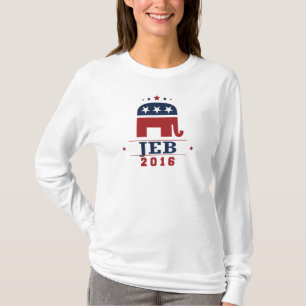Camiseta Design 2016 do elefante do GOP de Jeb