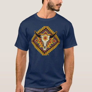 Camiseta Design 2 do búfalo do nativo americano