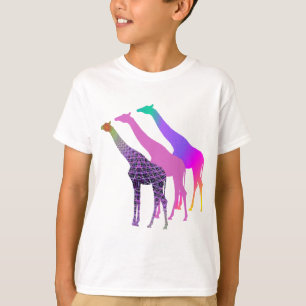 Camiseta Design 5 de três girafas