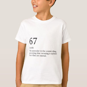 Camiseta Design 67 Meme Seis Sete 6-7 Piada Engraçada da In