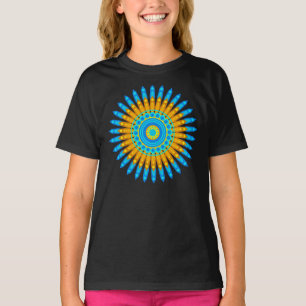 Camiseta Design- 68567, de cor azul geométrica