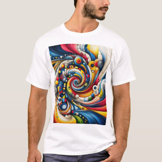 Camiseta design abstrato