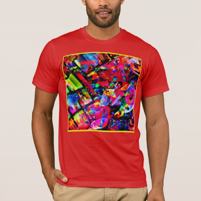 Camiseta Design abstrato colorido (Frente)