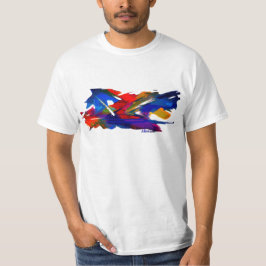 Camiseta Design abstrato colorido em T-Shirt
