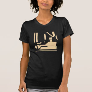 Camiseta Design abstrato da combinação de formas geométrica