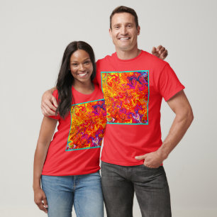 Camiseta Design abstrato de cores escuras