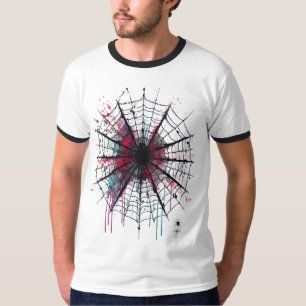 Camiseta Design Abstrato de Tinta Espalhada Urbana