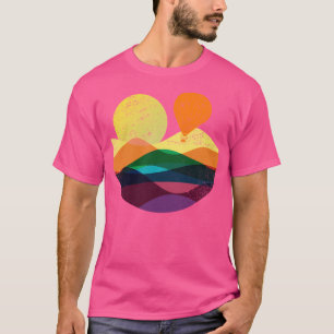 Camiseta Design abstrato do balão de ar quente Vintage Viag