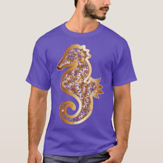 Camiseta Design abstrato do cavalo marinho a vapor