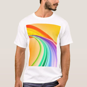 Camiseta Design abstrato Fundo amarelo laranja - 10527