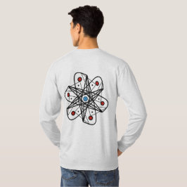 Camiseta Design Abstrato Inspirado em Átomo Geométrico Mode