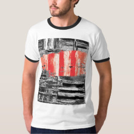 Camiseta – Design Abstrato Red Pulse