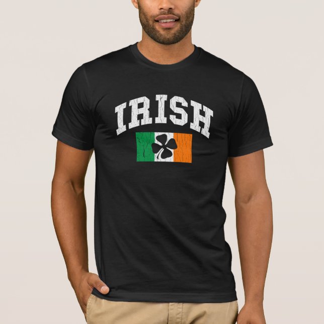 Camiseta Design afligido irlandês (Frente)
