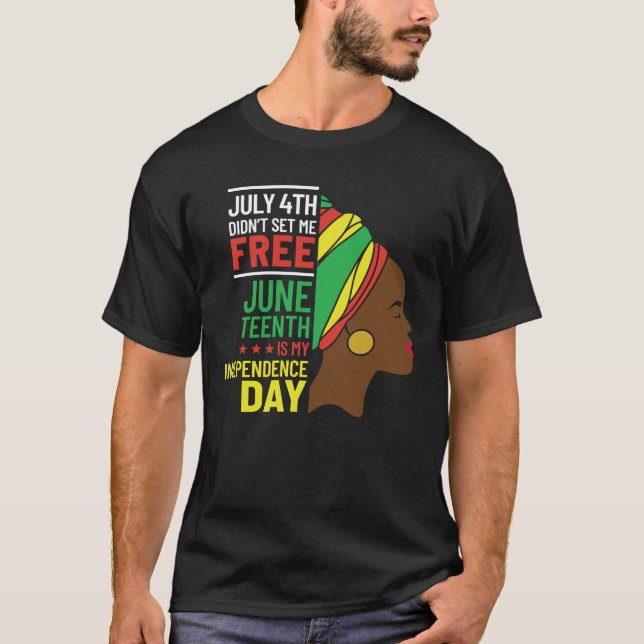 Camiseta Design afro-americano para amantes da história neg (Frente)