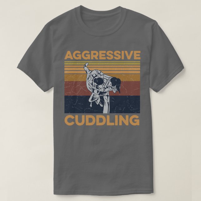 Camiseta Design Agressivo de Cudling para um treinador Jiu  (Frente do Design)