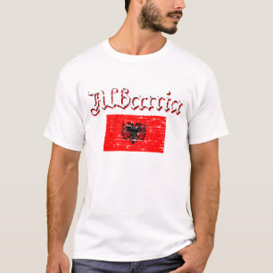 Camiseta Design albanês da bandeira