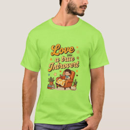 Camiseta Design Amar Como um Verdadeiro Introvertido