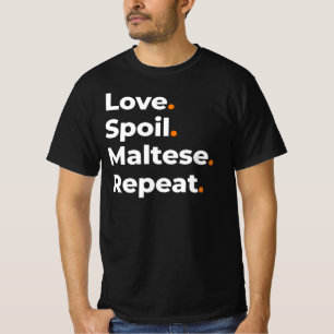 Camiseta Design Amor Mimar Maltês Repetir