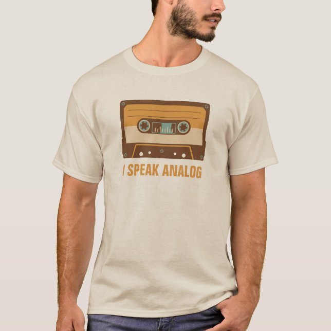 Camiseta Design análogo da cassete de banda magnética (Frente)