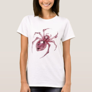 Camiseta Design ARANHA DE VIDRO Rosa Intenso