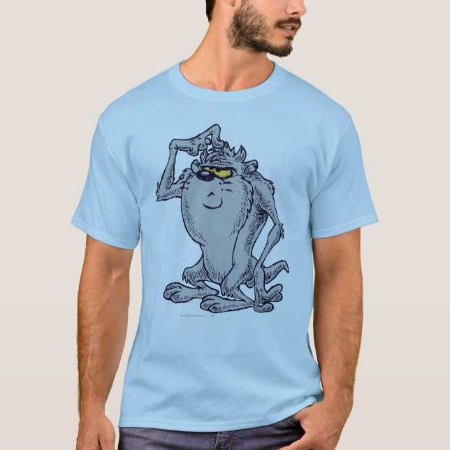Camiseta DESIGN artístico de pensamento TAZ™ (Frente)