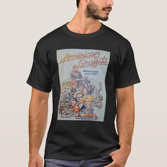 Camiseta Design Arts American Characters Graffitis Hand Dra (Frente)