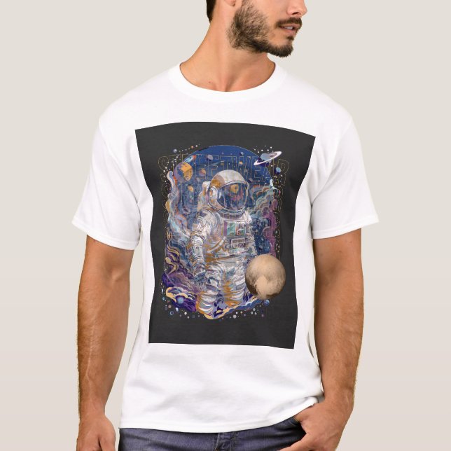 Camiseta Design astronauta. (Frente)