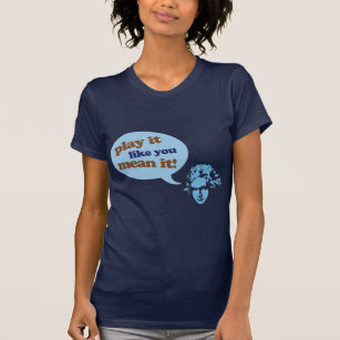 Camiseta Design azul da música de Beethoven do compositor