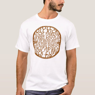 Camiseta Design básico do vocabulário (2009) - T Brown