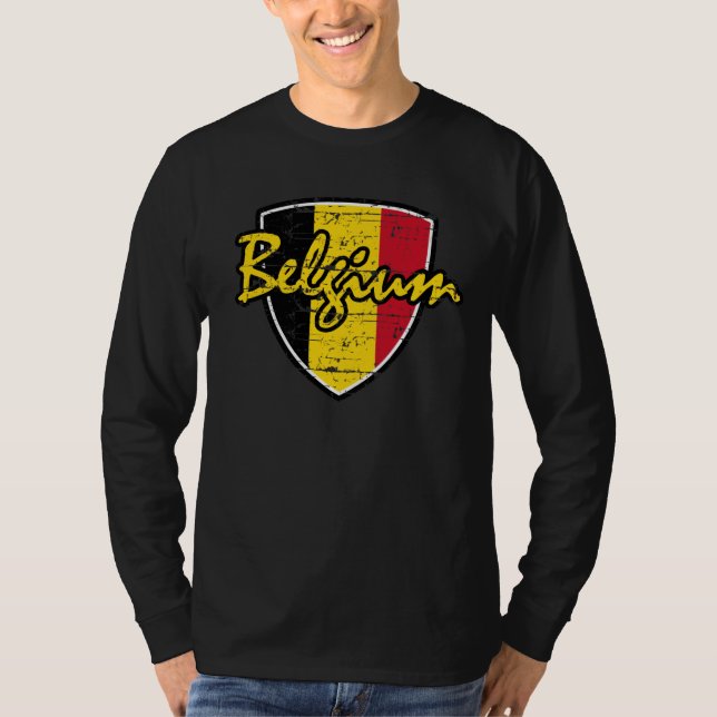 Camiseta Design belga da bandeira (Frente)