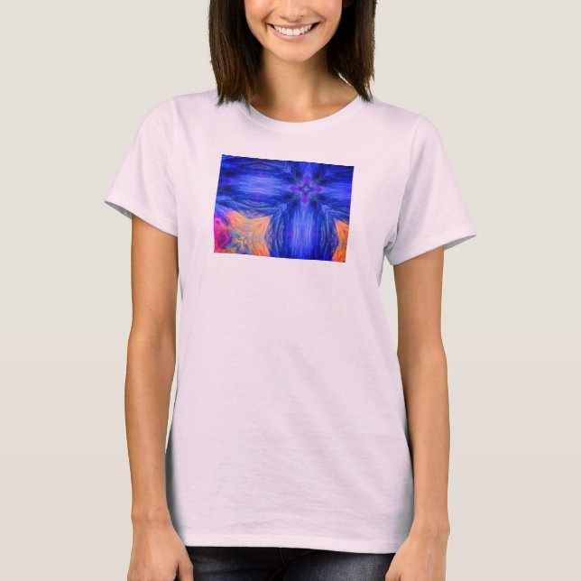 Camiseta Design Bella Contemporânea+Canvas Círculo Fluido S (Frente)