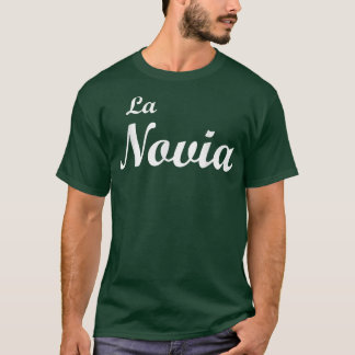 Camiseta Design Bilíngue Novia Novia Para Latinas