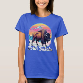 Camiseta Design Bison Retro 70s