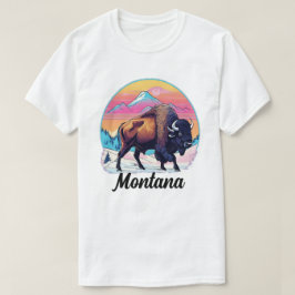 Camiseta Design Bison Retro 70s